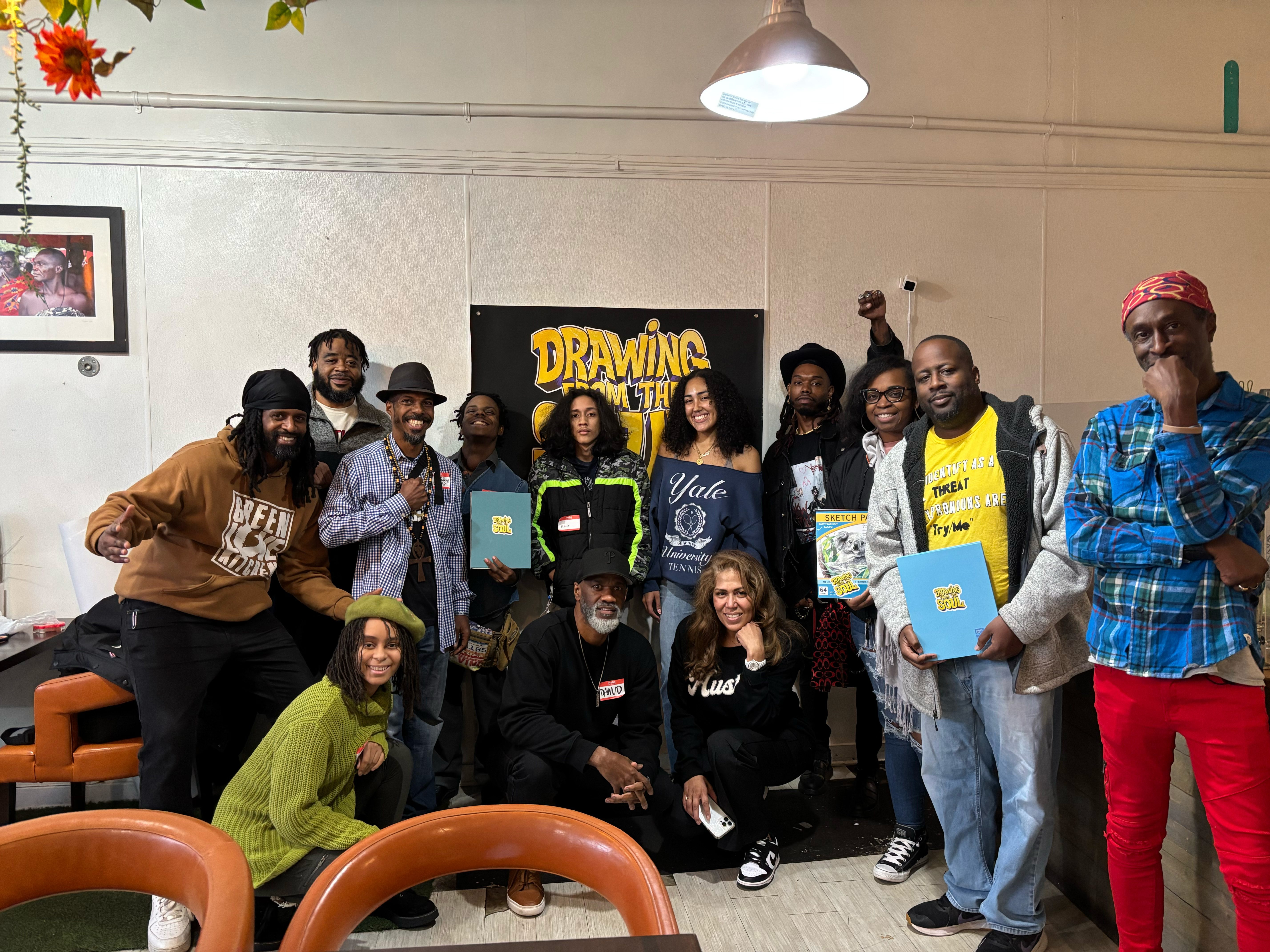 Live art group photo